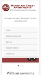 Mobile Screenshot of mntcrestapts.com